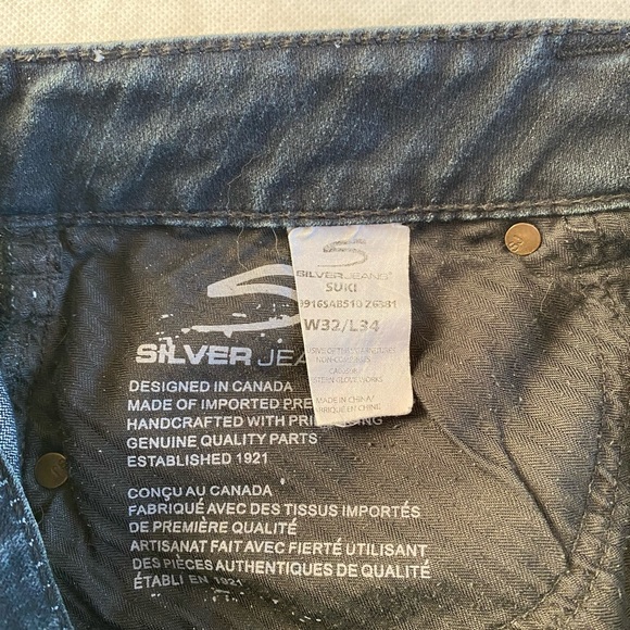 Silver Suki jeans w32 l34 women’s black boot cut - Picture 2 of 9